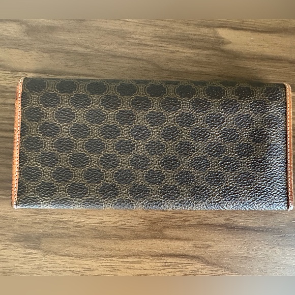Celine Macadam and brown leather long wallet - Picture 5 of 10